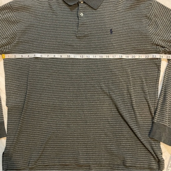Polo by Ralph Lauren Men's Gray Striped Shirt - Picture 5 of 7